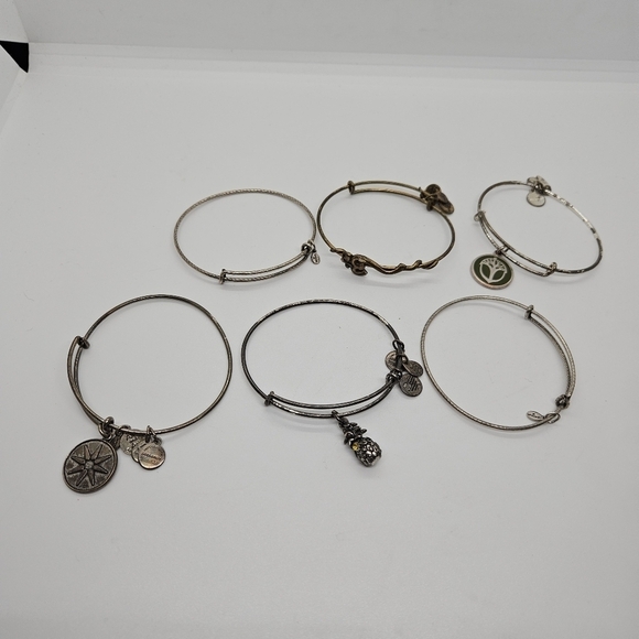 Alex and Ani bracelet lot 6 bangles fair condition - Picture 1 of 7